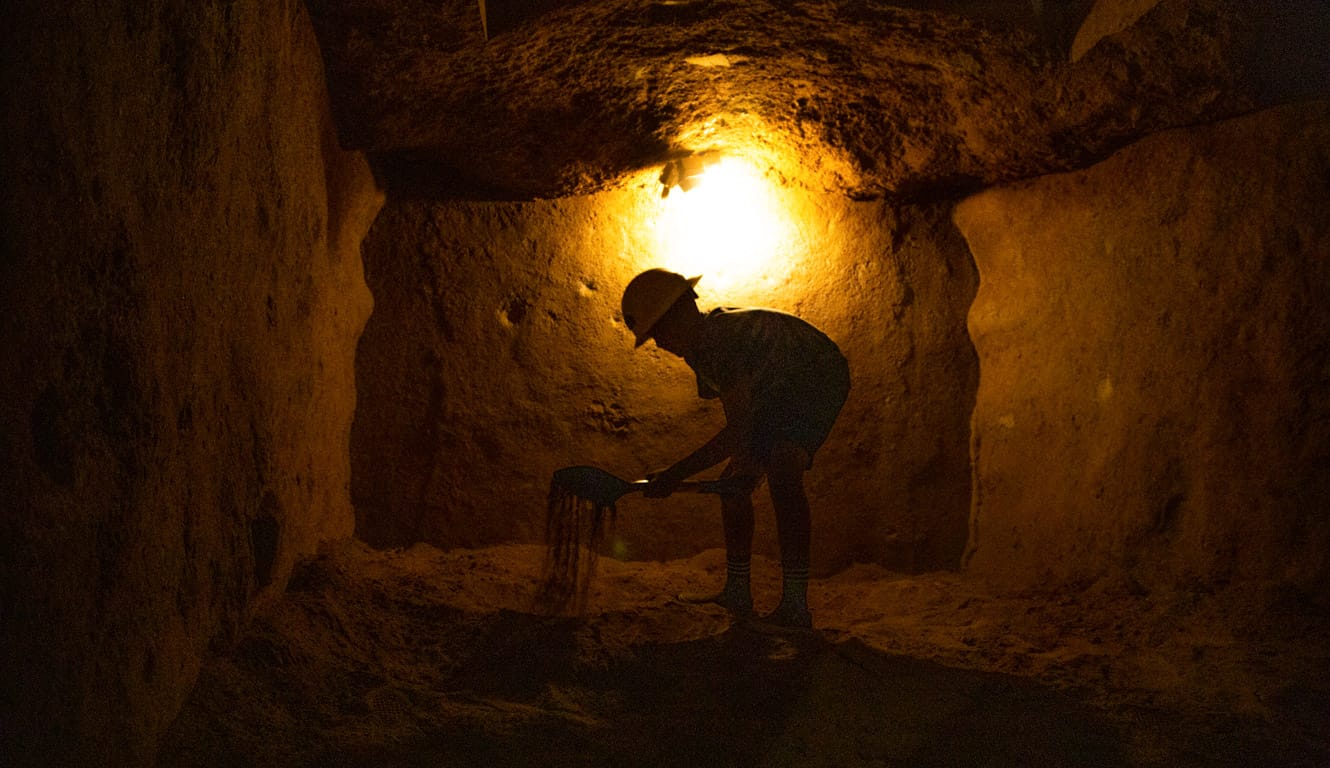 Camper mining at Irvine Ranch