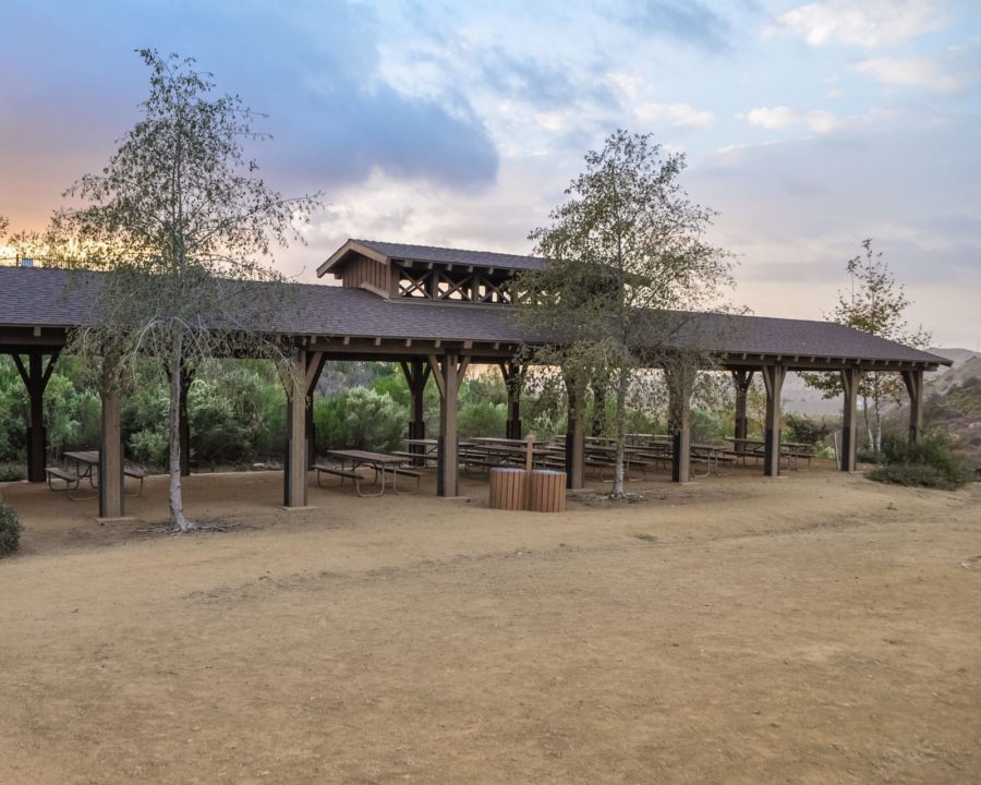 Outdoor Pavilion at sunset